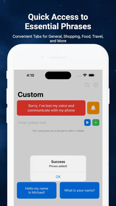 I Lost My Voice! Captura de pantalla de la aplicación