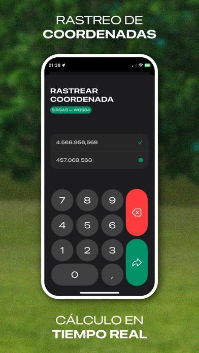 Azimuth plus: Rastreo Coordenadas Captura de pantalla de la aplicación