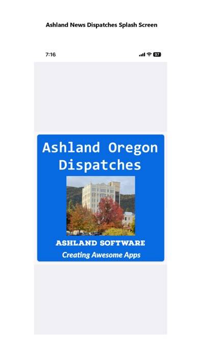 Ashland Oregon News Dispatches screenshot