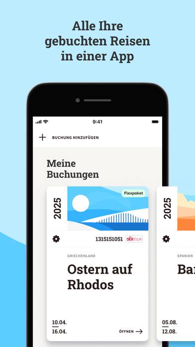DERTOUR Reiseplaner Bildschirmfoto