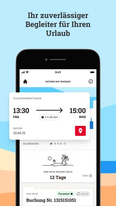 DERTOUR Reiseplaner App-Screenshot