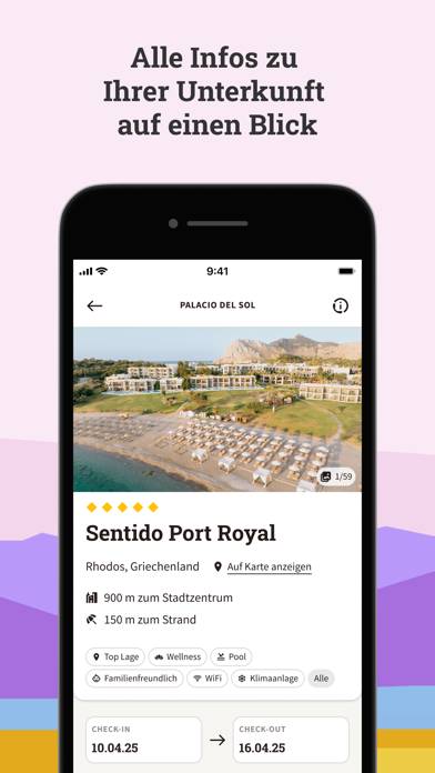 DERTOUR Reiseplaner App-Screenshot