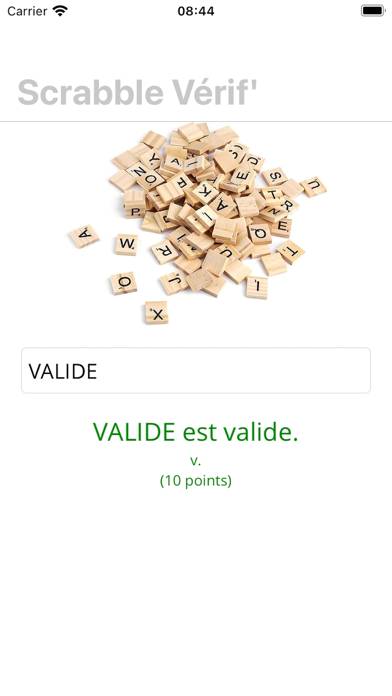 Scrabble Vérif' capture d'écran du jeu