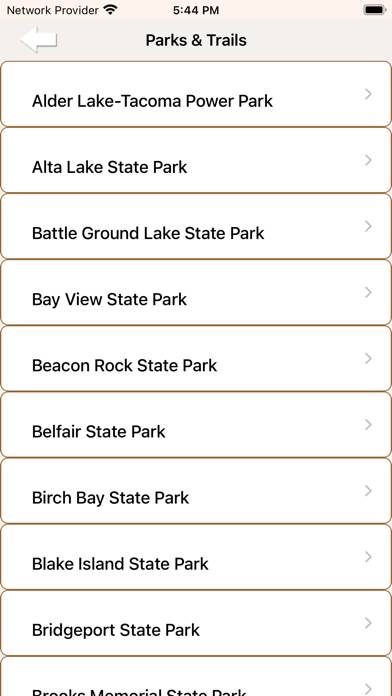 State Parks IN Washingtone App screenshot