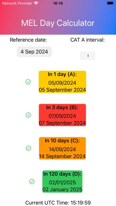 MEL Day Calculator