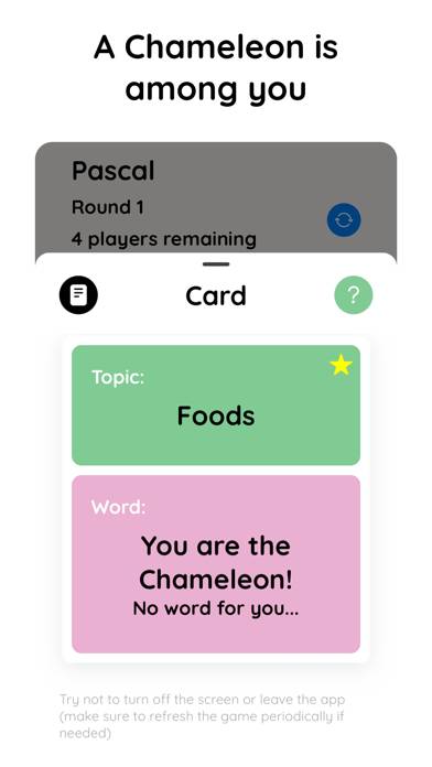 Chameleon; game screenshot