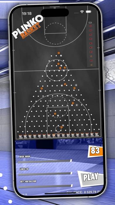 Plinko Basket Spiel-Screenshot