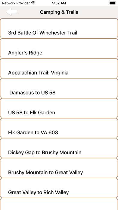Virginia-Parks & Trails App screenshot