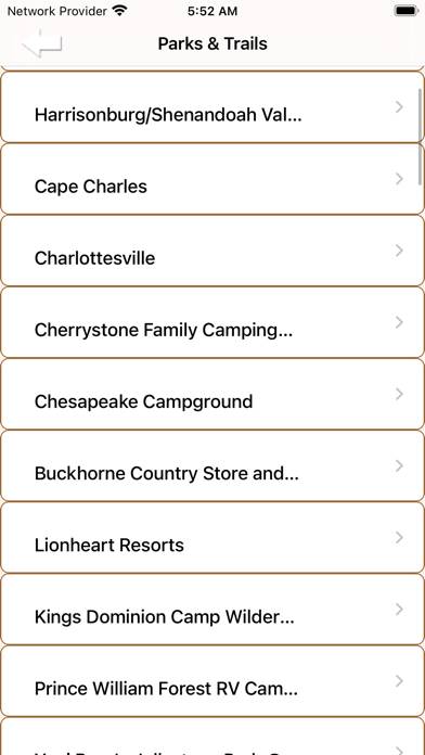 Virginia-Parks & Trails App screenshot