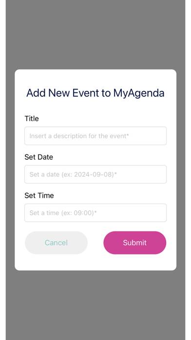 My Virtual Agenda App screenshot