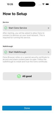 Ceno Browser screenshot