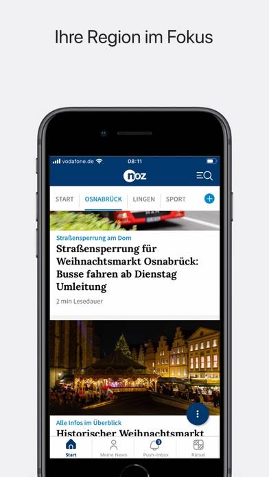 Noz News App-Screenshot