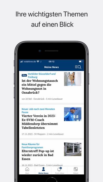 Noz News App-Screenshot