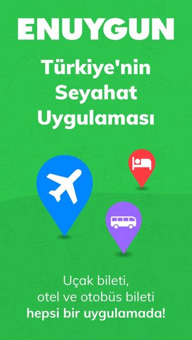 ENUYGUN: Uçak Otel Otobüs Araç App screenshot #1