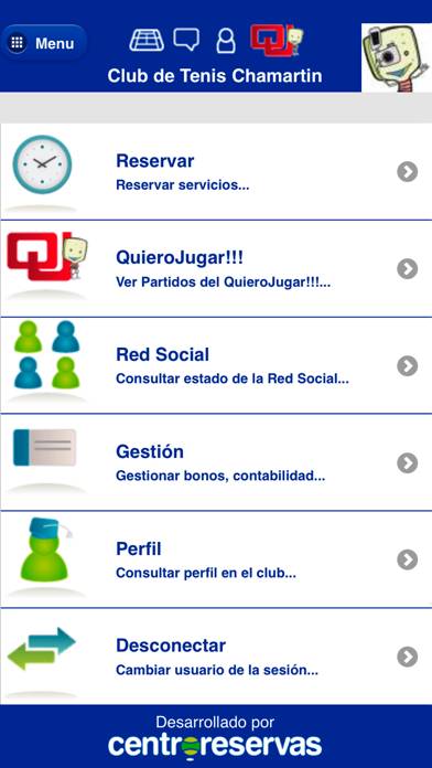 Club de Tenis Chamartín Captura de pantalla de la aplicación #2