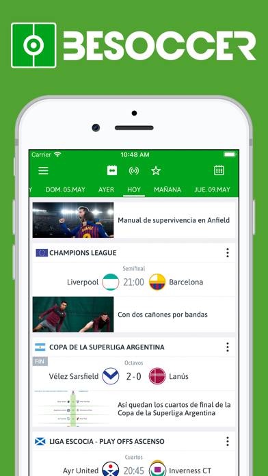 Resultados de Fútbol Pro skärmdump