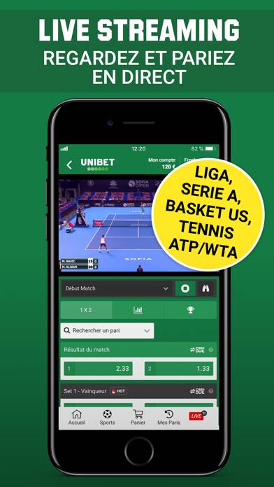 Téléchargement de l'application Unibet - Paris Sportifs