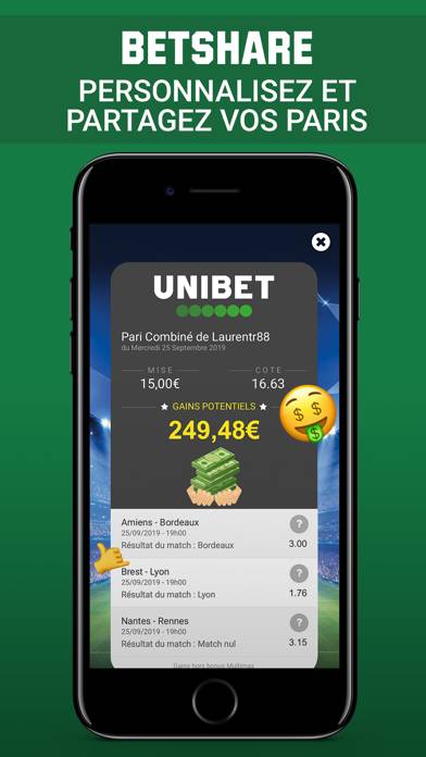 Unibet Capture d'écran de l'application