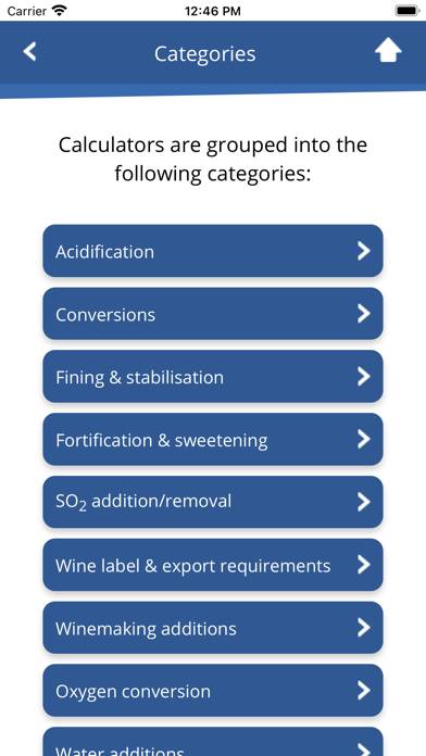 AWRI Winemaking Calculators App screenshot #3