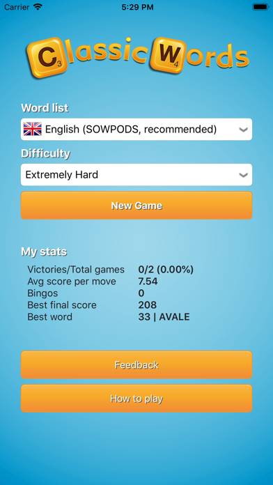 Classic Words (solo word game) App screenshot #4