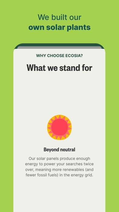 Ecosia Captura de pantalla de la aplicación #6