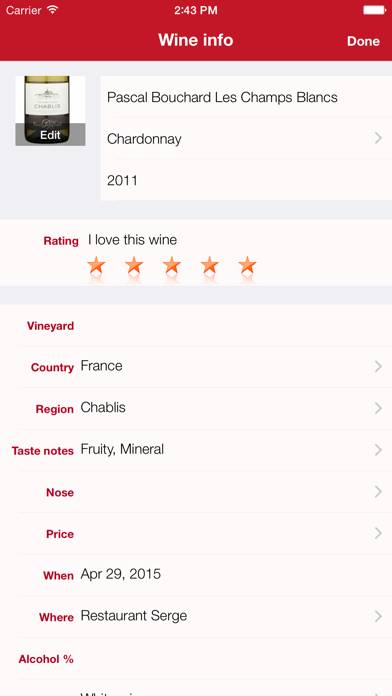 Winetastic Capture d'écran de l'application #5
