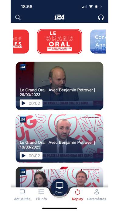 I24news Capture d'écran de l'application