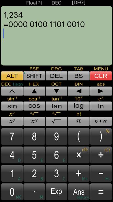 Panecal Plus Sci. Calculator Schermata dell'app #4