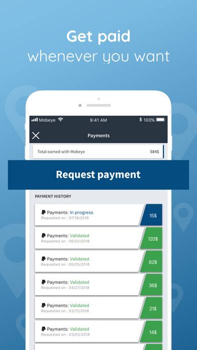 Mobeye App screenshot