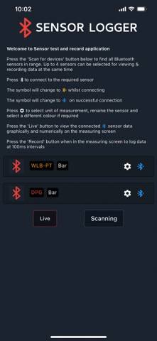 SensorLogger Sensor Monitor App skärmdump
