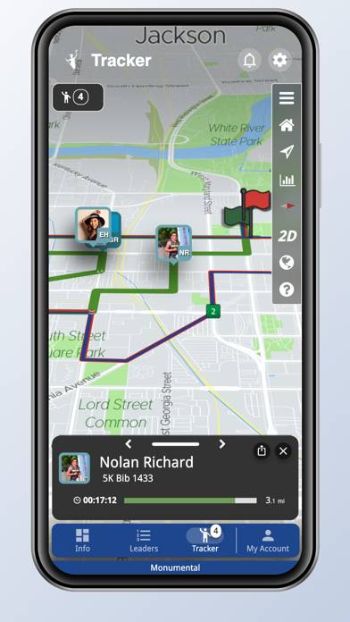 Monumental Marathon App screenshot