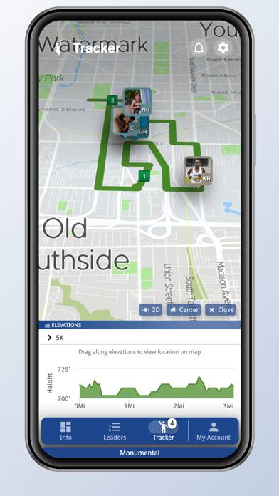 Monumental Marathon App screenshot