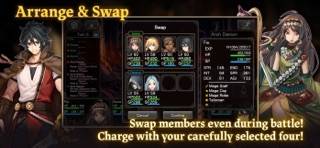 RPG Astral Takers skärmdump av spelet