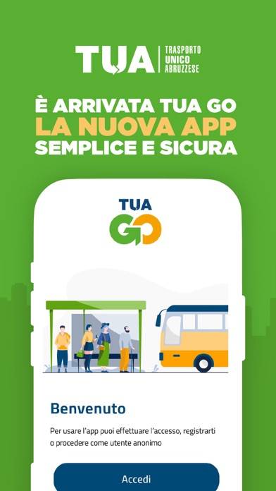 TuaGO Schermata dell'app