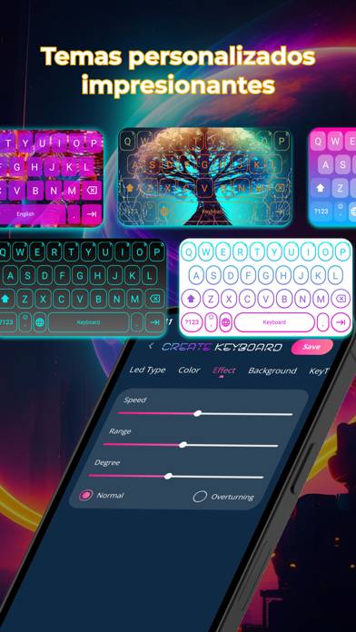 Teclado LED Captura de pantalla de la aplicación