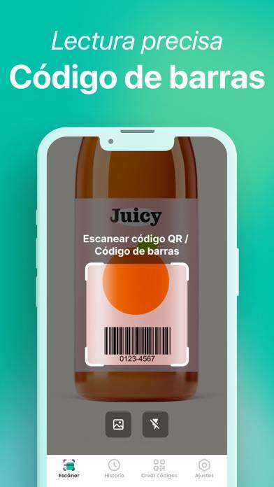 Lector QR · Cód. de Barras Captura de pantalla de la aplicación