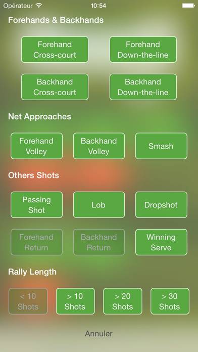 Tennis Stats Pro Capture d'écran de l'application #2