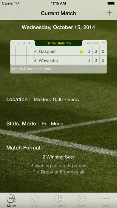 Tennis Stats Pro Capture d'écran de l'application #4