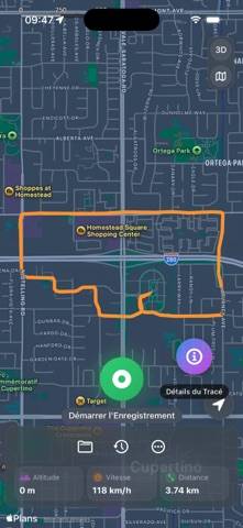 GPS Trace App screenshot