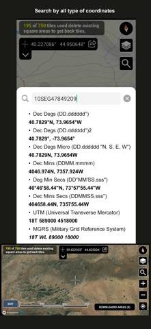 Satellite Map Offline Download App screenshot