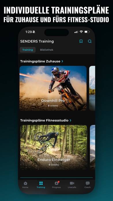 SENDERS Training für MTB App-Screenshot