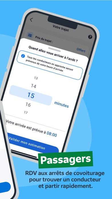 Lignes de covoiturage IDFM Capture d'écran de l'application