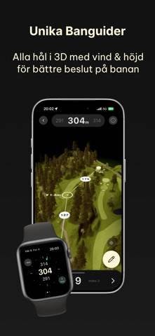 Clutch Golf: Banguider & GPS skärmdump
