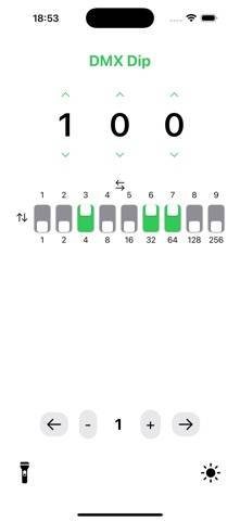 DMX Dip Calc Bildschirmfoto