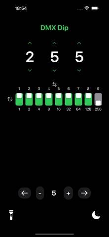 DMX Dip Calc App-Screenshot