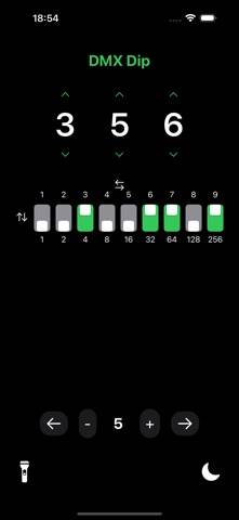DMX Dip Calc App-Screenshot