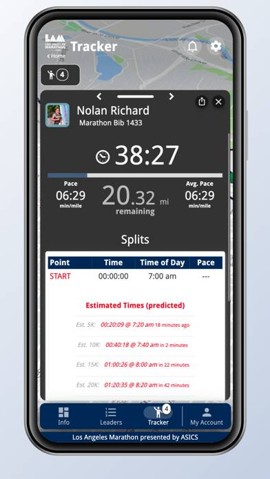 2025 LA Marathon App screenshot