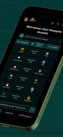 ScoreAI: Pronostics Foot Capture d'écran de l'application
