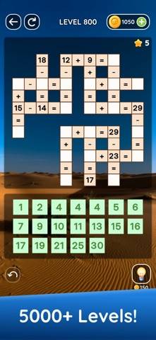 Zen Math Crossword skärmdump av spelet