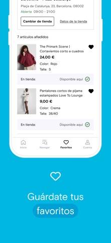 Primark Captura de pantalla de la aplicación
